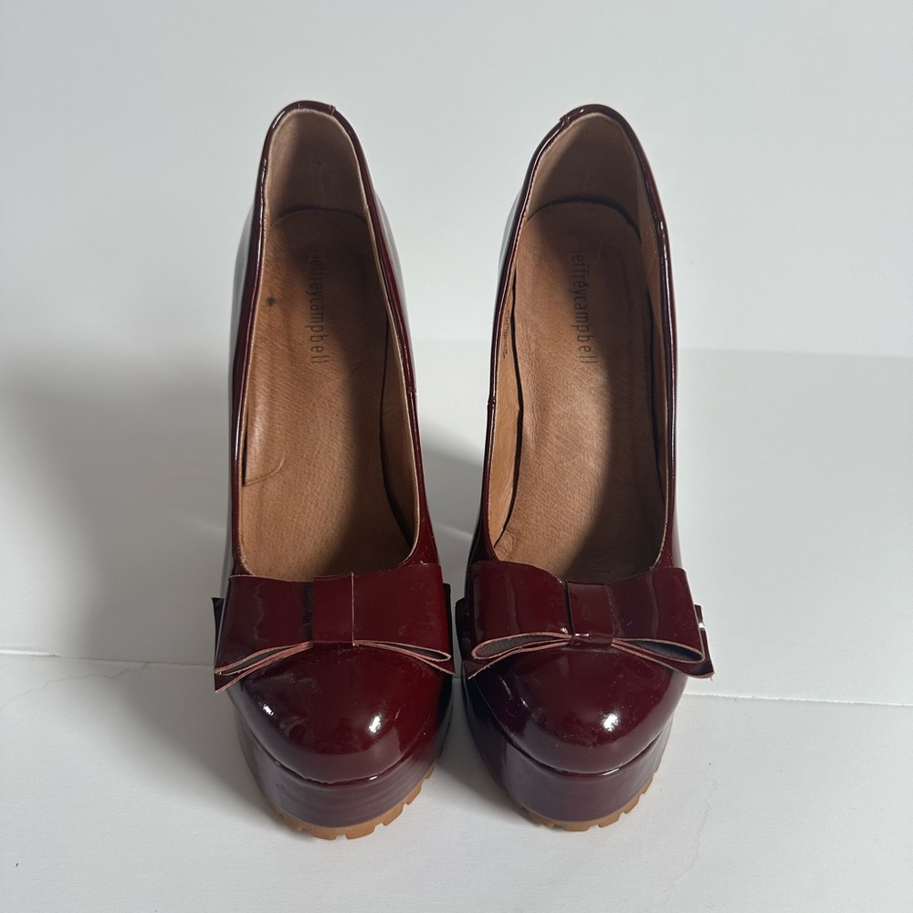 Jeffrey Campbell Marion platform heels with bow size 8 worn once like new